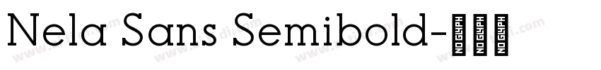 Nela Sans Semibold字体转换
